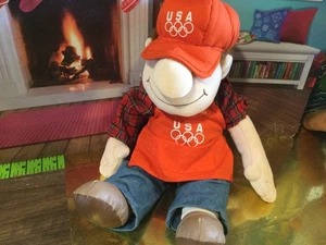 VINTAGE HOME DEPOT HOMER D POE 18" TALL PLUSH DOLL - Picture 1 of 13