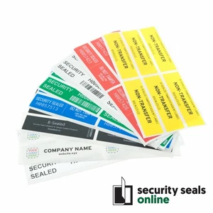 100mm x 25mm Tamper Evident Security Seal Non-Transfer VOID labels - Picture 1 of 36