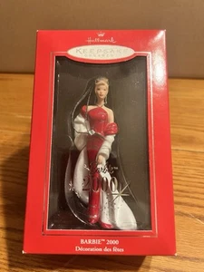 Hallmark Keepsake Barbie 2000 Christmas Ornament Red Dress NIB - Picture 1 of 4