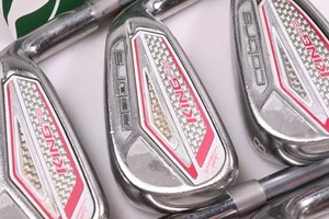 Ladies Cobra King F8 Irons / 6-PW+SW / Ladies Flex Aldila Rogue Pro 55 Shafts - Picture 1 of 7