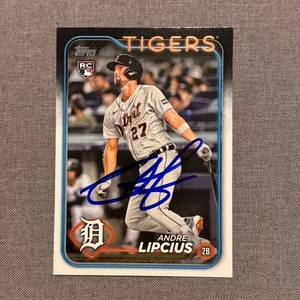 ANDRE LIPCIUS Signed Autographed 2024 Topps Series 2 Two Card DET Tigers RC #509 - Picture 1 of 1