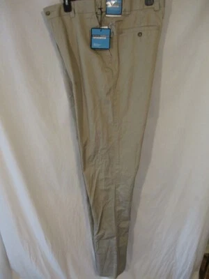 Pantalones George Foreman 100% Algodón 38 W Dobladillo Sin Acabar Caqui Zona Confort NUEVO Foto 1 de 3