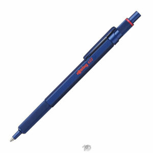 rotring Druck-Kugelschreiber 600 metallic-blau, hochwertiges Ganzmetall-Gehäuse