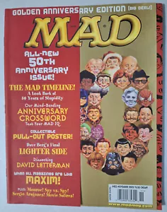 Mad Magazine #423 (Nov 2002) David Letterman, Dave Berg, Minority Report; VG+ - Picture 1 of 4