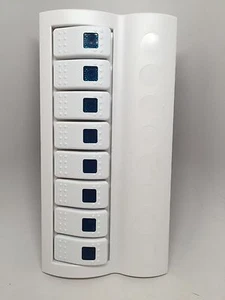 PactradeMarine White Switch Panel 8Gang BlueLED Indicator Rocker Circuit Breaker - Picture 1 of 5
