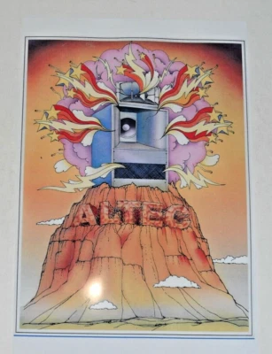 ALTEC LANSING Altec Voice of the Theater Audiophile Poster '74 19"x13" VOTT Legendary Speaker
