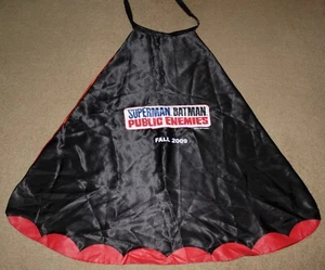 SDCC 2009 EXCLUSIVE DC SUPERMAN BATMAN PUBLIC ENEMIES CAPE - Picture 1 of 2
