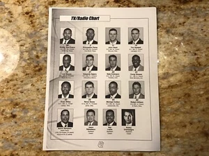 Oklahoma Sooners Basketball 1996-97 Radio / TV Chart, 8x11 Inches - Picture 1 of 2