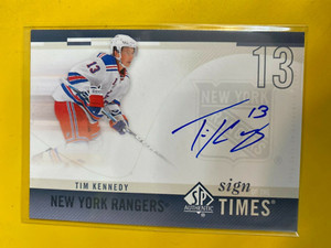 D62862  2010-11 SP Authentic Sign of the Times #SOTTK Tim Kennedy