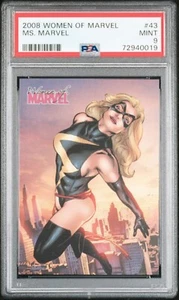 Ms. Marvel 2008 Rittenhouse Women of Marvel Card #43 PSA 9 Mint - Picture 1 of 4