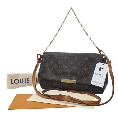 Auténtica bolsa antipolvo Louis Vuitton Favorite MM monograma M40718 etiqueta de factura LF092 Foto 1 de 4
