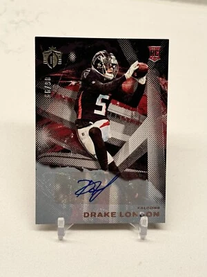 2022 DRAKE LONDON #'d /99 Panini Chronicles Gridiron Kings AUTO Rookie Card RC - Image 1 of 3