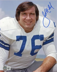 JOHN NILAND SIGNED AUTOGRAPHED 8x10 PHOTO DALLAS COWBOYS RARE BECKETT BAS - Picture 1 of 2