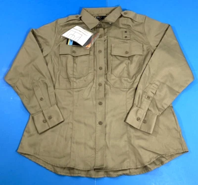 5.11 ТАКТИЧЕСКИЙ ЖЕНЩИН САРЖИ PDU КЛАССА B L/S РУБАШКА 62065 СЕРЕБРО ЖЕЛТОВАТО-КОРИЧНЕВЫЙ БОЛЬШОЙ REG - Изображение 1 из 3