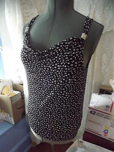 NUEVO White House Black Market sin mangas TANK TOP XS escote cortinas nuevo sin etiquetas - Imagen 1 de 12