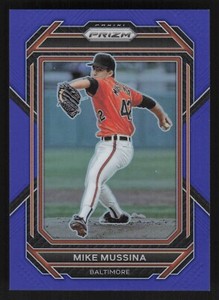 2023 Panini Prizm #271 Mike Mussina Blue Prizm #'d /149