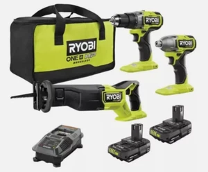 Ryobi ONE+ HP 18V Brushless Cordless 3-Tool Combo Kit PBLCK33K2N w/ 2 1.5Ah Batt - Picture 1 of 2
