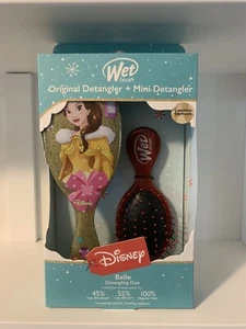 DISNEY LIMITED ADDITION 2 WET BRUSH SET- BELLE ORIGINAL AND MINI DETANGLER BRUSH - Picture 1 of 10