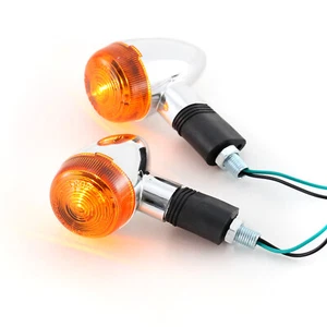 Par de luces de giro ámbar para motocicleta Harley Yamaha Kawasaki Honda - Imagen 1 de 10
