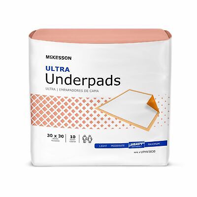 McKesson 100 30x30 Heavy Absorbency Adult Disposable Underpads Puppy Dog Pads • 49.12$