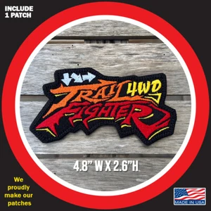 Trail Fighter 4WD (hadouken Combo) Embroidered Patch For Street Fighter Fans - Picture 1 of 6