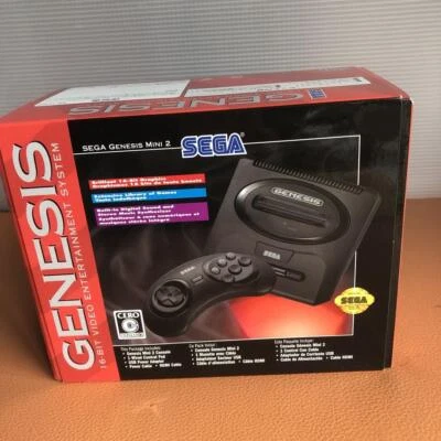 SEGA Genesis Mini 2 Game Console 60 Classic Games w/Box MK-16300 Retro - Image 1 of 2