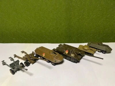 Vintage toy military equipment tank-gun made of metal  USSR 1970. - Image 1 of 4
