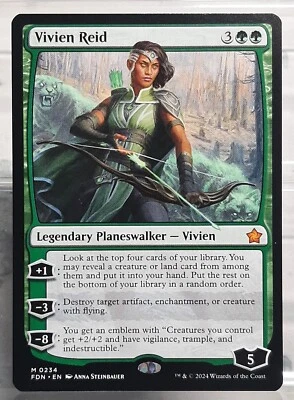 Vivien Reid - Mythic/Leg. Planeswalker - Magic: The Gathering Foundation - EN/NM - Bild 1 von 3