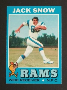 1971 Topps Football Card Jack Snow EX+ #44 - Picture 1 of 2