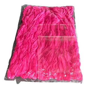 Women's One Size Pink Semi Sheer Infinity Scarf Gauzy - Picture 1 of 1