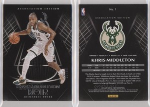2019-20 Panini Noir Association Edition /99 Khris Middleton #1
