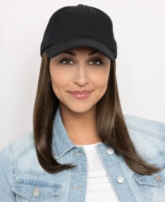 SOMBRERO LARGO CON PELO de HENRY MARGU, Gorra de Béisbol Negra *TODOS LOS COLORES DE PELO*, Nueva Foto 1 de 4