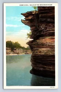 Cartolina Hawk's Bill Dells del fiume Wisconsin non spedita - Foto 1 di 2