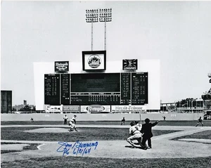 JIM BUNNING PHILADELPHIA PHILLIES PG 6/21/64 ACTION SIGNED 8x10 - Picture 1 of 1