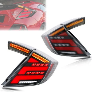 LED Tail Lights for Honda Civic Hatchback Type-R 2016-2020 Rear Lamps Assembly - Picture 1 of 6