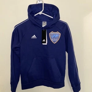 NWT adidas Juniors' Core 18 Soccer Hoodie Hoody Youth Medium Academid De Futbol - Picture 1 of 5