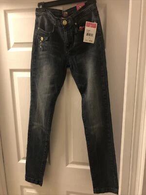 Nuevos pantalones de mezclilla ajustados Akademiks para niñas talla 16 Foto 1 de 4