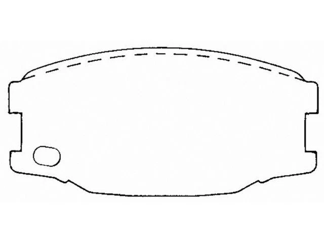 Brake Pad Set For 1996-2004 Mitsubishi Fuso FE-SP 2002 1997 1998 1999 BJ669XH - Image 1 of 1