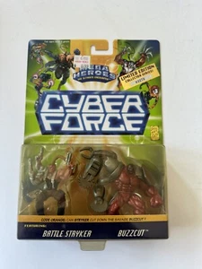 VINTAGE Cyber Force Brittle Stryker Buzzcut Figure Mattel CODICE ARANCIONE Silvestri - Foto 1 di 2