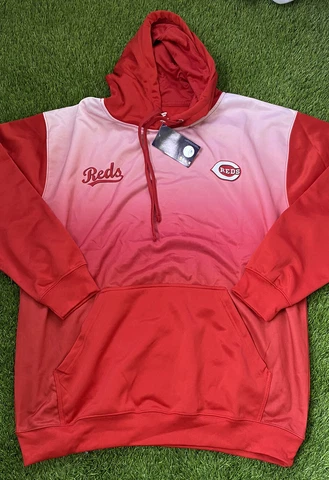 FANATICS MLB MENS CINCINNATI REDS PULLOVER HOODIE SWEATSHIRT SIZE 2XL NWT Cover