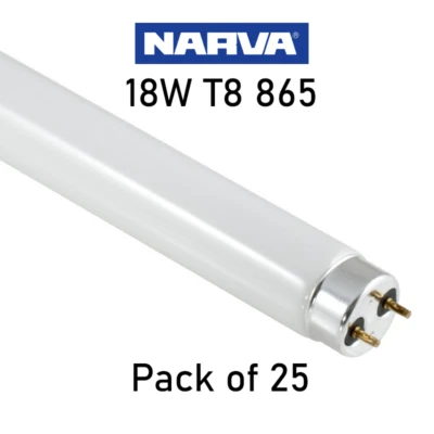 Fluorescent Tube Light T8 18W 6500K 2ft 600mm- Pack of 25 For Displays Aquariums - Image 1 of 4