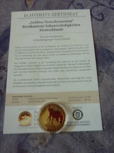 Gedenkprägung "Schloss Neuschwanstein" NEU!!! - Bild 1 von 2