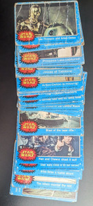 1977 Topps Star Wars Series 1 Blue - You Pick 1 - Fill your set - Low Grade/Poor