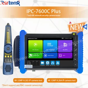 Rsrteng 8K 7in Security Camera Tester IP camera Monitor 4K Network Test Tool POE - Picture 1 of 12