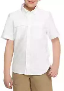 NWT Ocean & Coast Boys or Unisex Short Sleeve Fishing Shirt White size Large $38 - Bild 1 von 2