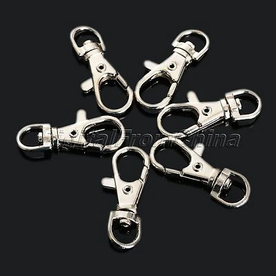 10X Swivel Trigger Clips Snap Lobster Clasps Hook F Key Ring Bag Charm Findings - Image 1 of 4