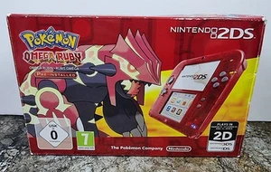 Pokemon Rubino Omega Console Nintendo 2DS Rosso Trasparente - Foto 1 di 11