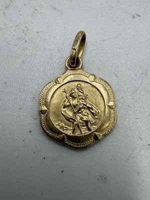 Dije de oro 10k El Santo Oro San Cristóbal Foto 1 de 4