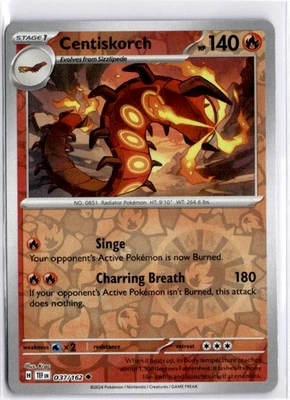 Centiskorch Uncommon SV05: Temporal Forces 037/162 NM - Image 1 of 2