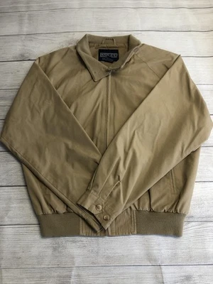 Vintage Lands End Jacket Mens Large Bomber Cord Collar Classic 90s - Image 1 of 4